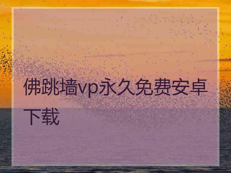 佛跳墙vp永久免费安卓下载