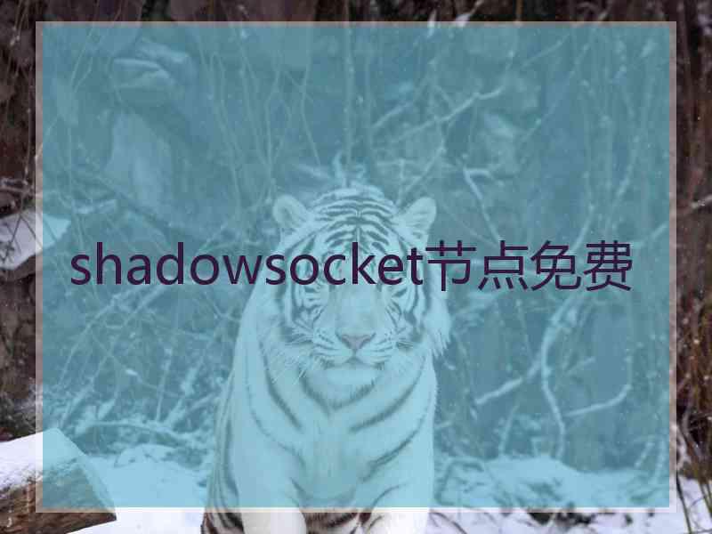 shadowsocket节点免费