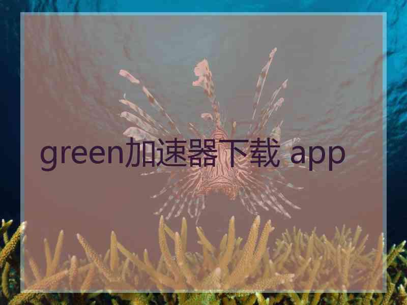 green加速器下载 app