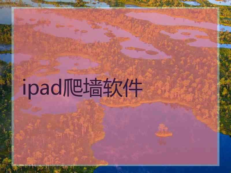 ipad爬墙软件