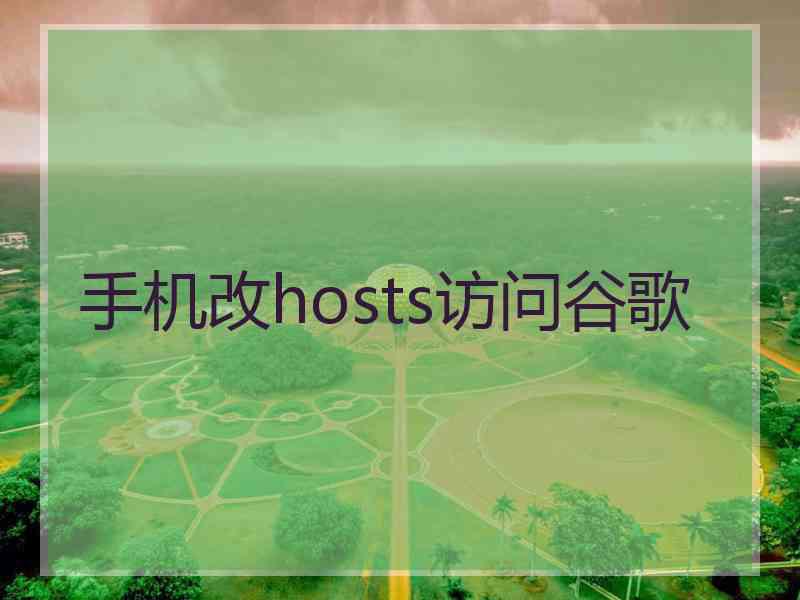 手机改hosts访问谷歌