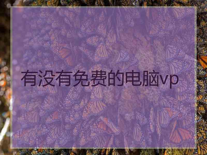 有没有免费的电脑vp