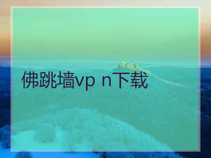 佛跳墙vp n下载