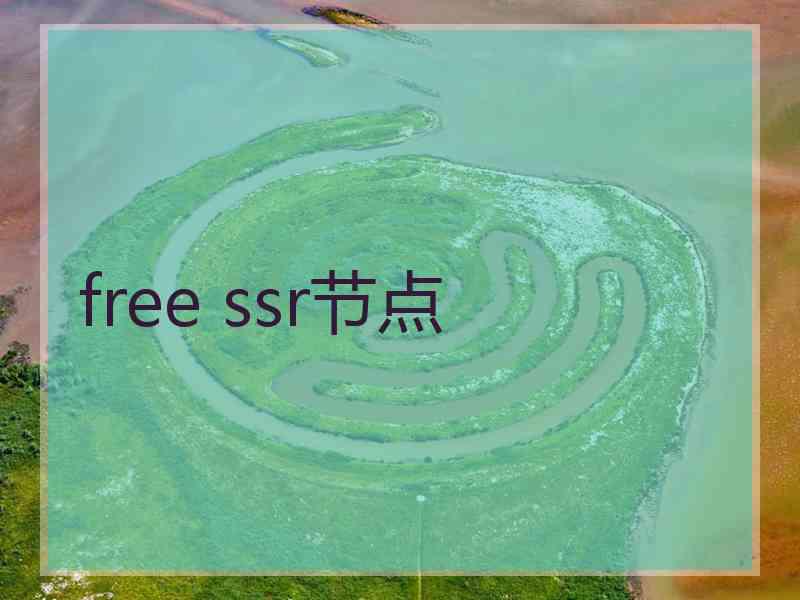 free ssr节点